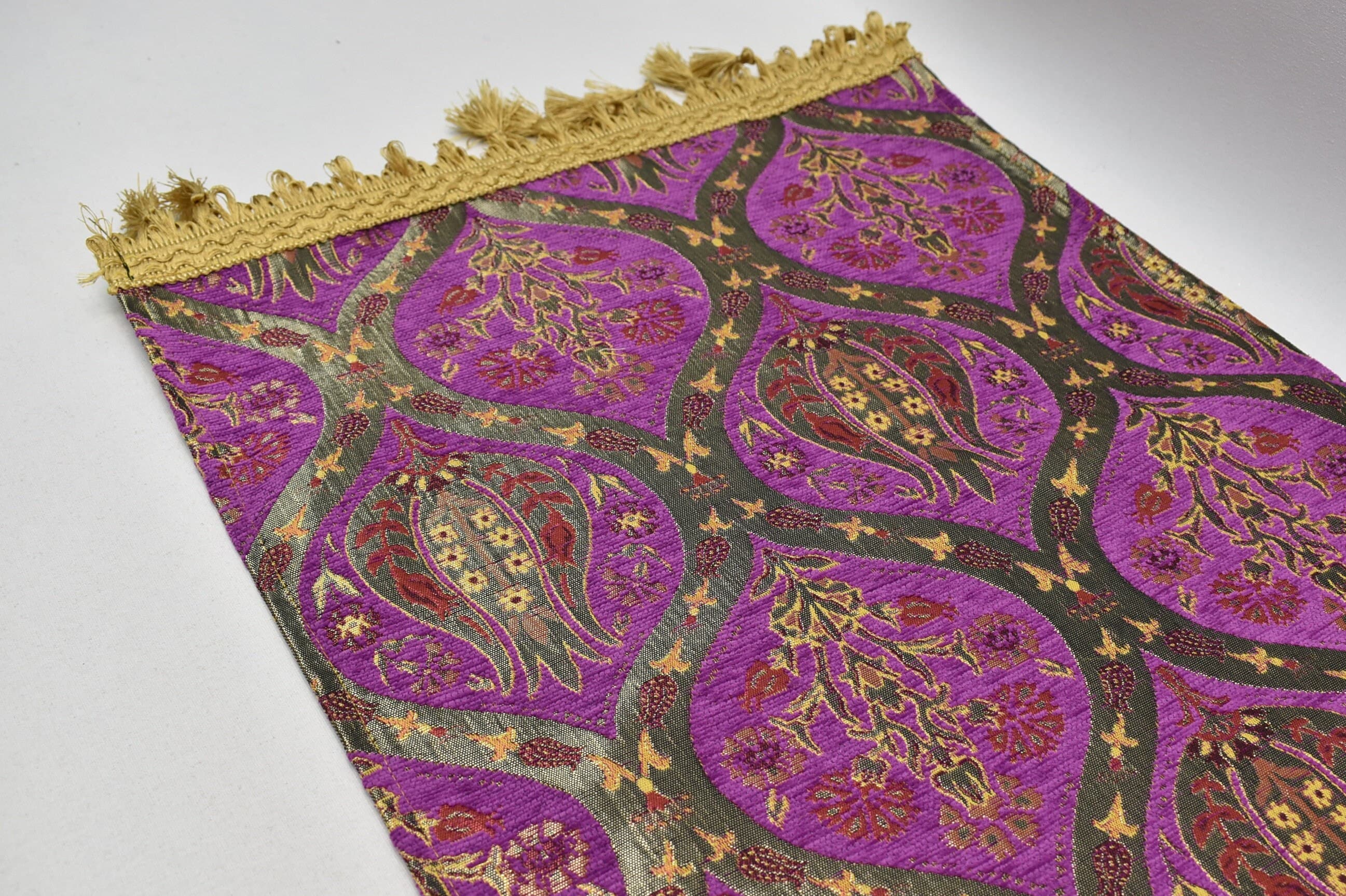 Table runner, Long Table runners Dining decor, Rustic decor Turkish Table runner, Kitchen decor Holiday decor runner Raisin Purple 17x43 in