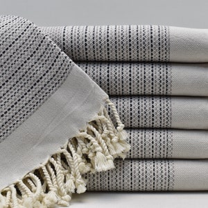 Turkish towel, Holiday towel, Bath towel, Organic cotton towel, Wedding gift towel, Gift towel, Bridesmaid gifts, Stone, 38 x 64 inches