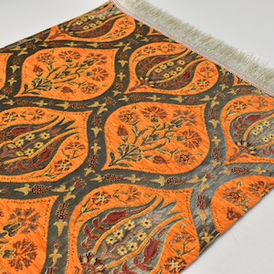 Bed runners, Bright OrangeTable runner, Classic Table runner, Oriental Runner, Table textile, Home decor, Chenille Decorative Table runner