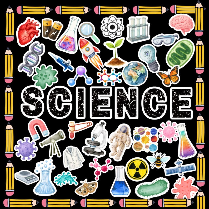 Science Bulletin Board Kit, Science Classroom Poster (digital Download ...