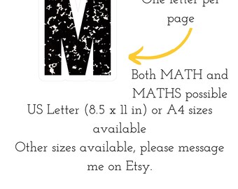 Math Classroom Board, Maths Bulletin Board Kit, Printable Maths display, Bright groovy classroom, STEM display, Pastel retro classroom theme