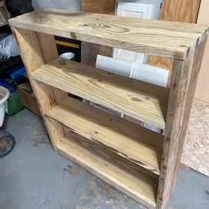 Custom Bookshelf / Display Shelf from Reclaimed Wood