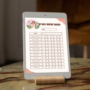 Digital Daily Routine Tracker Daily Routine Planner Instant Download ...