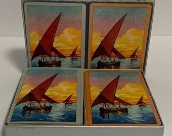 Vintage Sailboat Congress Playing Cards