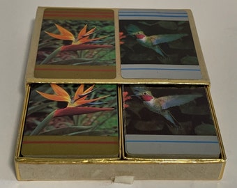 Vintage Hummingbird Congress Playing Cards