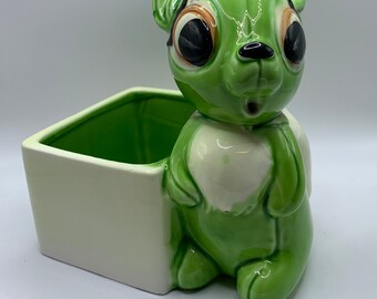 Vintage Lefton Squirrel Planter