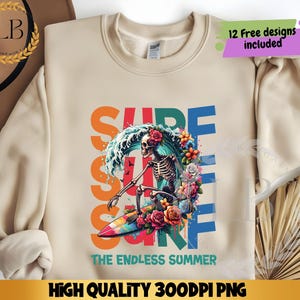 Funny Summer Skeleton png, Summer Clipart Sublimation, Funny Png, Summer Vibes, Beach Time, Beach Shirt, Digital Download, Surf Lover png