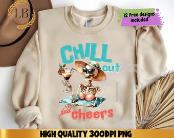 Chillen Sie PNG, Sublimationsdesigns, Sommer PNG-Designs, Boho-Designs, Boho PNG, Retro-Design, Retro Sommer Png, Sommer Sublimation, Strand PNG