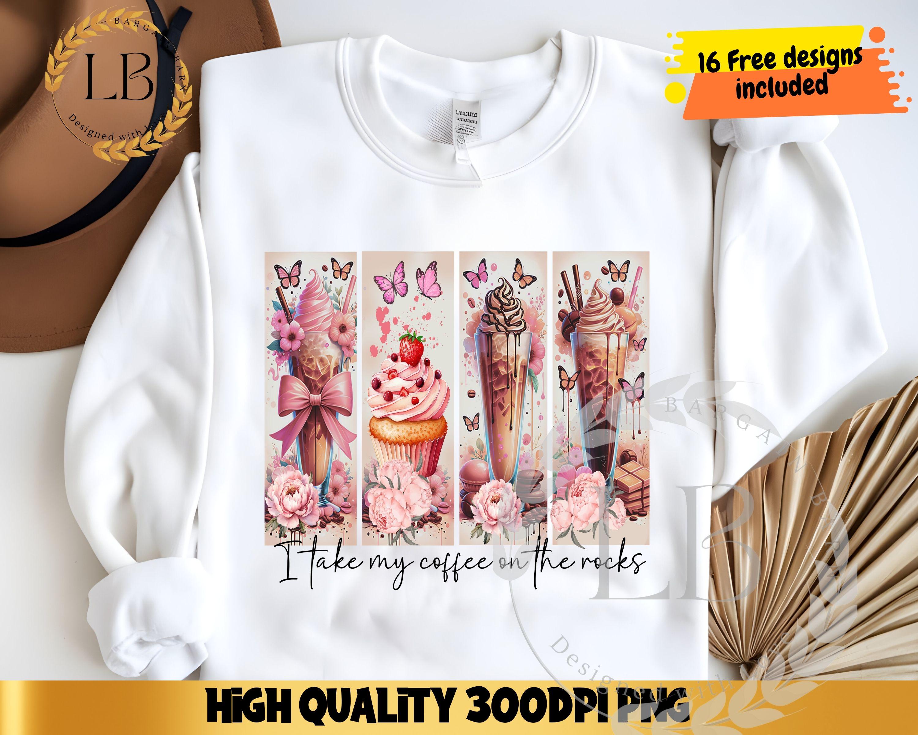 Coquette Coffee Lover PNG Sublimation Design Instant Digital Download, Cute Graphics, Glass Jar Design, Tshirt Design, DTF Design, UVDTF