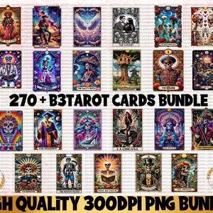 270+ Funny Tarot Card Bundle PNG, Tarot card PNG, Tarot Sublimation Design Digital Clip Art Download, Snarky Skeleton, Sarcastic Adult Humor