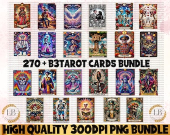 270+ Funny Tarot Card PNG Bundle, Snarky Designs (Digital Download)