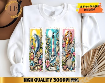 Salty Life Ocean Waves PNG,Summer Beach Vacation Sublimation Design,Coastal Shirt Graphic, Brushstroke Sublimation Design, Digital Download