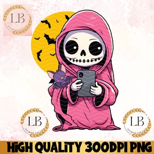 Grim Reaper Clipart, Snarky Skeleton png, Skeleton Clipart, Spooky Sublimation Tee Design, Goth Instant Download, Printable Sticker Tshirt