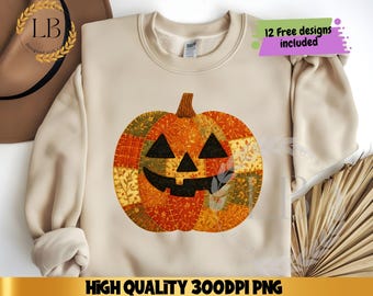Preppy Floral Pumpkin png, Floral Patchwork png, Fall Pumpkin png, Autumn png, Fall Girly png, Fall Sublimation, Tis the season, Pumpkin png