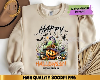 Happy Halloween PNG, effrayant Jack O Lantern Png, citrouille effrayant Png, tendance Happy Halloween chemise Png, Jack O Lantern chemise Png, sublimation