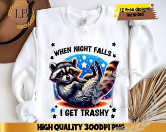 Png de Stay trashy, diseño de sublimación de mapache, descarga digital instantánea de gráfico de camiseta divertida PNG, diseño de camiseta retro divertida, diseño DTF, UVDTF