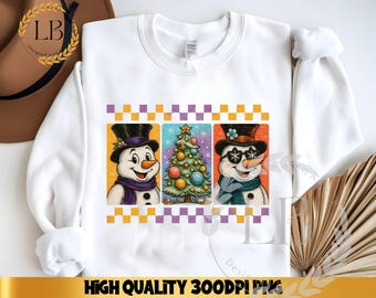 Cute Christmas Snowman png, Preppy Christmas PNG, Merry Christmas png, Sublimation Design, Digital Download, Trendy Design png, Holiday png