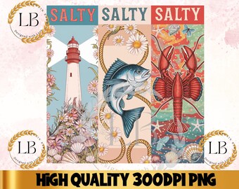 File di sublimazione PNG Salty Beach Coastal Summer, design avvolgente per bicchiere con onda oceanica, grafica trendy per maglietta da spiaggia, design DTF, UVDTF