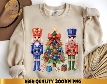 Weihnachten Nussknacker Png, Preppy Coquette Weihnachten PNG, Sublimationsdesign, Frohe Weihnachten PNG Digitale Datei, Festliche Urlaub Wanddekor
