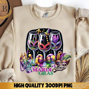 Design de sublimação PNG retrô Mardi Gras Download digital instantâneo, gráficos fofos, design png de jarra de vidro, design de camiseta, design DTF, UVDTF