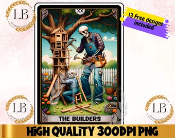 Lustige Skelett Papa Tarot Karte PNG, sarkastisches Sublimationsdesign (Digitaler Download)