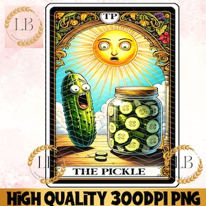 Die Gurke Tarot-Karte PNG, lustiges Gurke-Liebhaber-Geschenk, Tshirt Sublimation PNG Design, Erwachsenen Humor, lustige Tarot Karte Clip Art, emotionale PNG