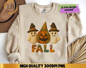 Preppy Floral Pumpkin png, Floral Patchwork png Fall Pumpkin png, Autumn png, Fall Girly png, Fall Sublimation, Preppy Ghost png Sublimation