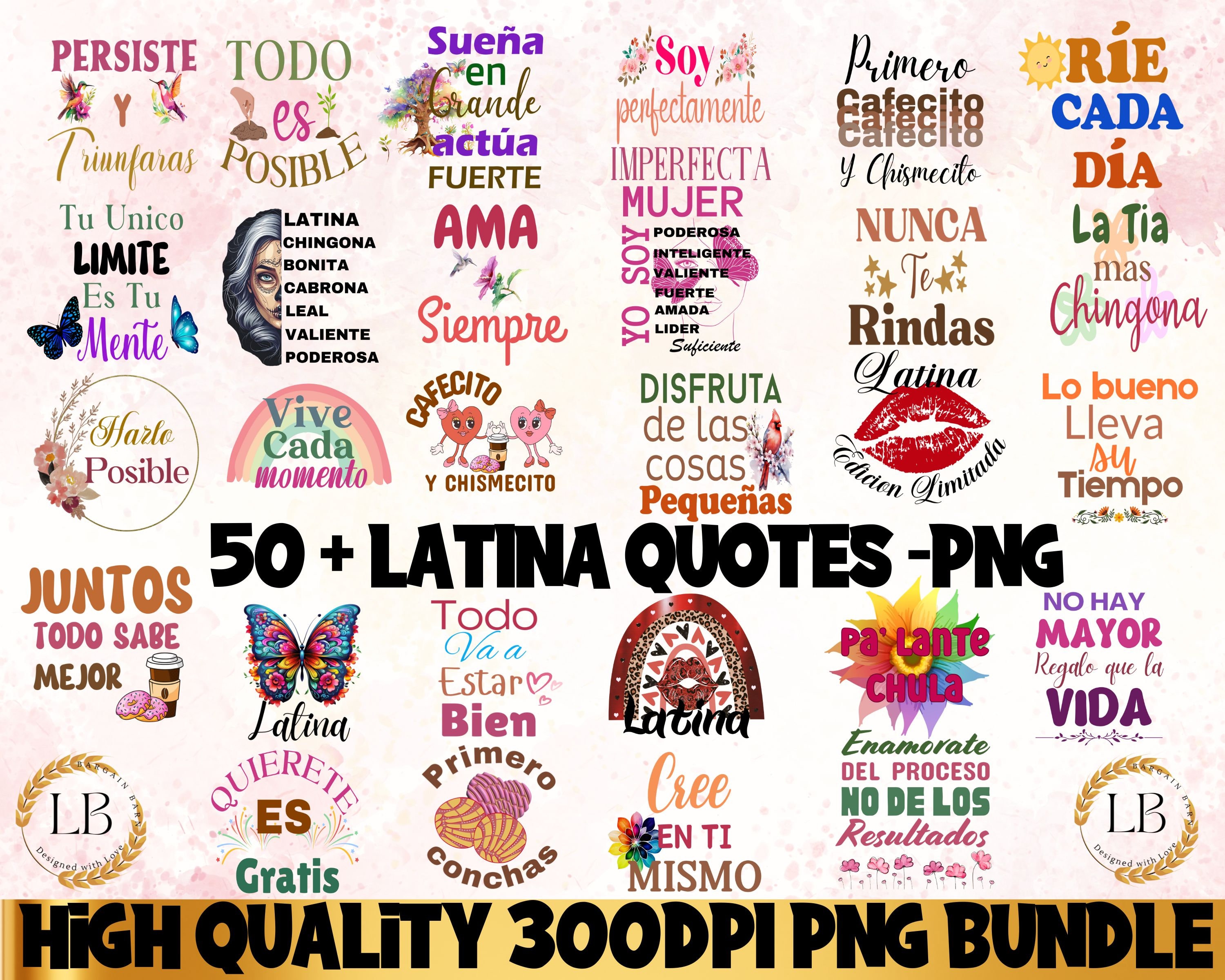 Latina Quotes, Latina PNG Design Bundle, Sublimation Designs, Funny Quotes,  Latina Shirts, Chingona, DTG Printing, Latina Power, Download - Etsy, image size:3000x2400