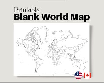 Blank World Map Colouring Map Colour in Travel Bucket List Map of Where I&#39;ve Been Tracker Sales Tracker Graduation Gift for Travel Lover