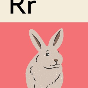 Letter R Poster • Nursery Wall Art • Educational Poster • Alphabet ...