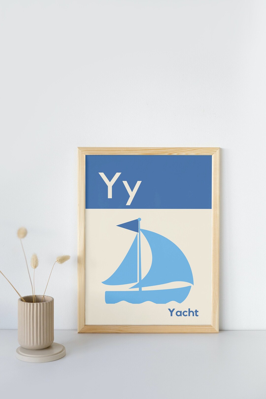 Letter Y Poster Nursery Wall Art Educational Poster Etsy