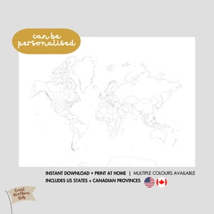Leere Weltkarte Färbung Karte Farbe in Travel Bucket List Karte von wo ich war Tracker Verkaufs-Tracker Abschlussgeschenk für Reiseliebhaber