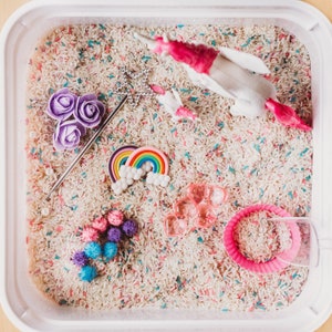 Unicorn Play Kit | Unicorn Sensory Bin | Montessori Play Kit | Gift for Kids | Kids Sensory Play | Gift for Toddlers | Toddler Activities