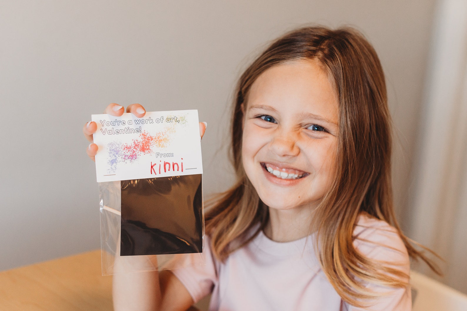 Scratch Art Valentines Valentine's Classroom Favor Fully Assembled