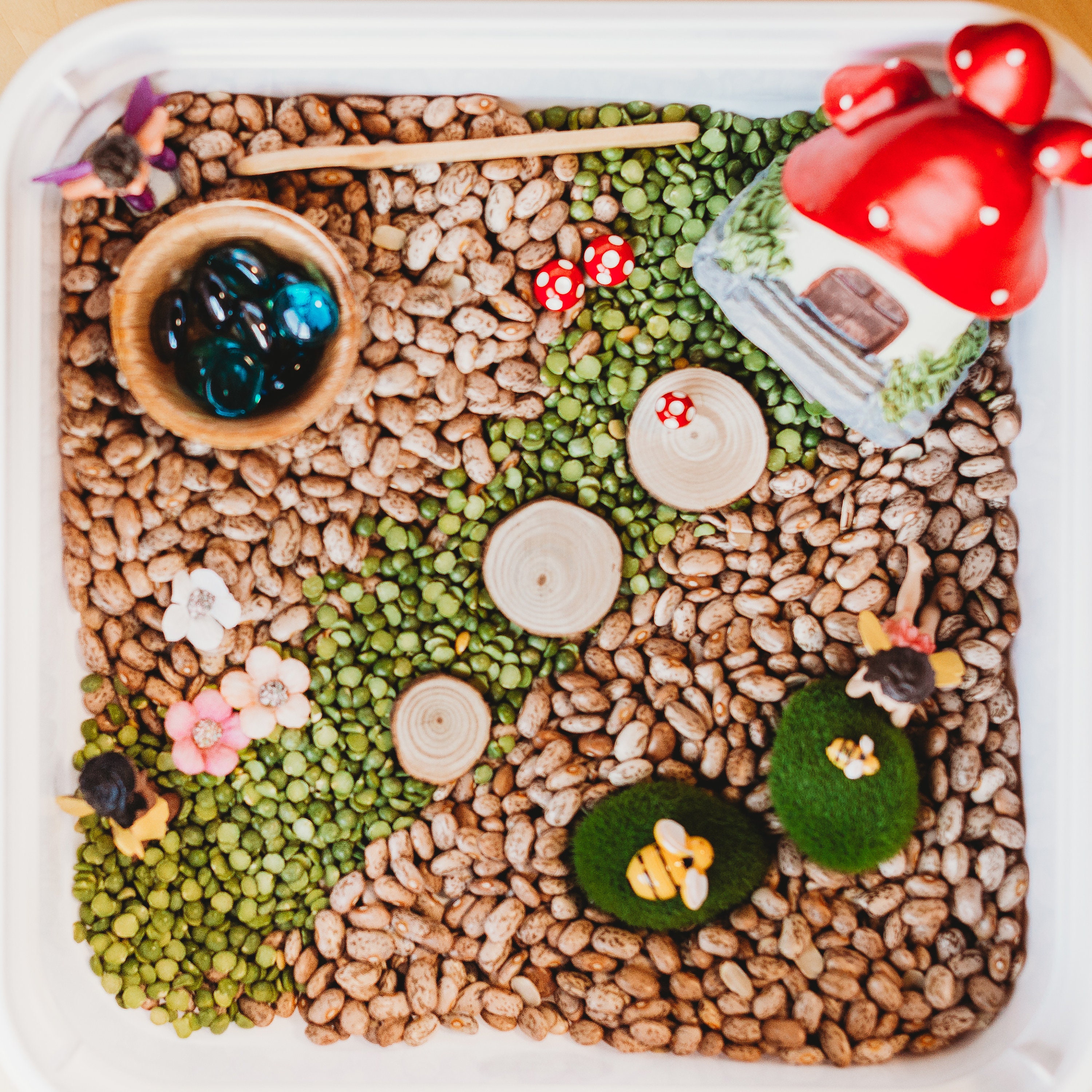 Fairy Garden Sensory Bin | Play Kit | Montessori Play Kit | Sensory Bin ...