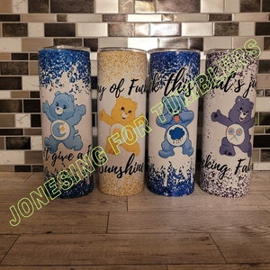 Swear bear 20 oz skinny tumbler READ DESCRIPTION **NOT a digital download**