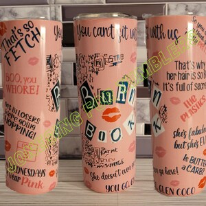 The Burn Book 20 skinny tumbler