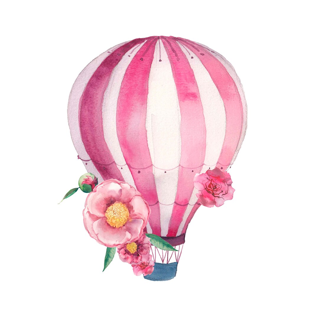 Hot Air Balloon Decal Peel & Stick Decals for Nursery Etsy