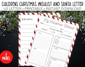 Christmas Wishlist | Letter to Santa | Instant Download | Printable