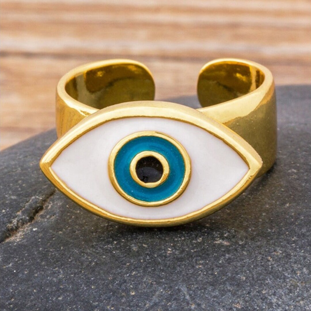 Evil Eye Ring Symbolic Jewelry - Etsy