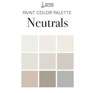 Neutrals Paint Color Palette - Sherwin Williams, Interior Design Color Scheme, House Paint Colors