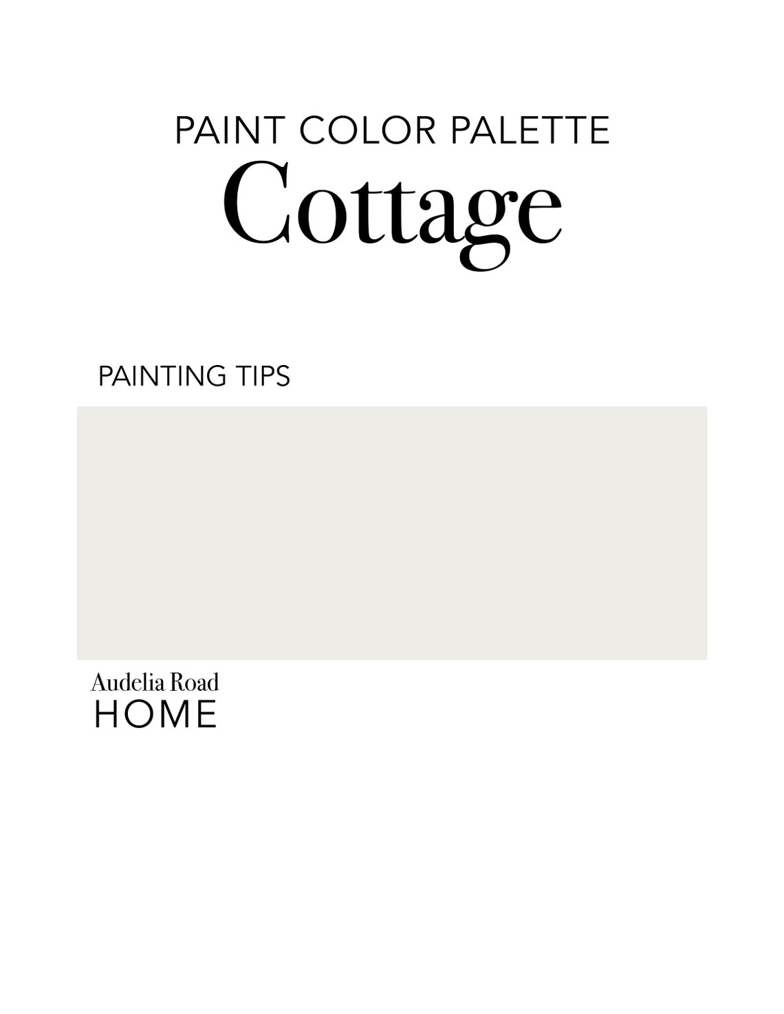 Cottage Paint Color Palette Sherwin Williams Interior Etsy