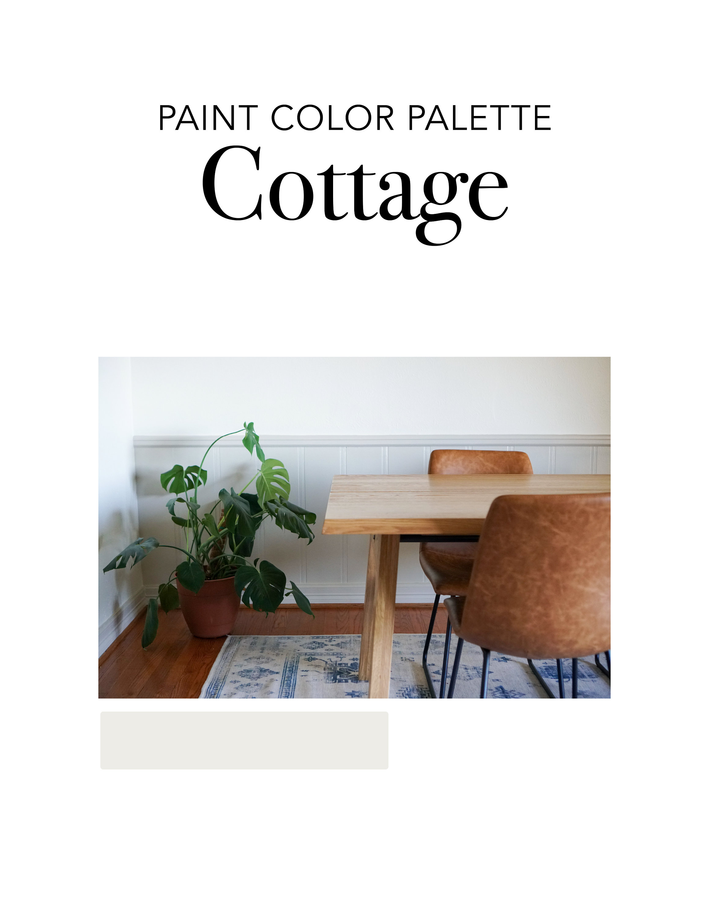 Cottage Paint Color Palette - Sherwin Williams, Interior Design Color ...