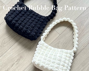 Patron au crochet : sac à bandoulière/sac à main/sac à main (PAS DE COUTURE) //sac à bulles//