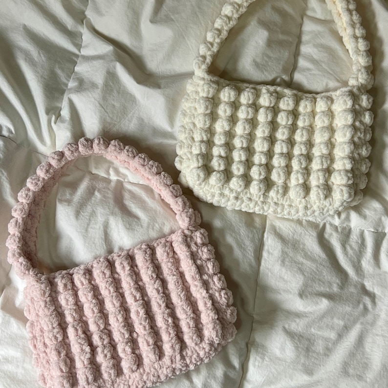 Crochet Pattern: Shoulder Bag/Purse/Handbag NO SEWING //Bubble Bag// zdjęcie 4