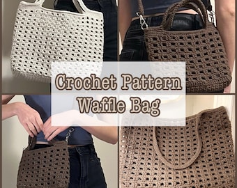 Crochet Pattern: Waffle Bag (Shoulder Bag)