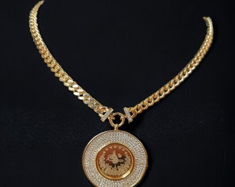 Beit Hanoun 24k Gold Plated Zircon Luxury Necklace