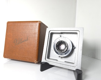 Wollensak Raptar Wide Angle 3 1/2" (90mm) f/6.8 Lens w Rapax shutter