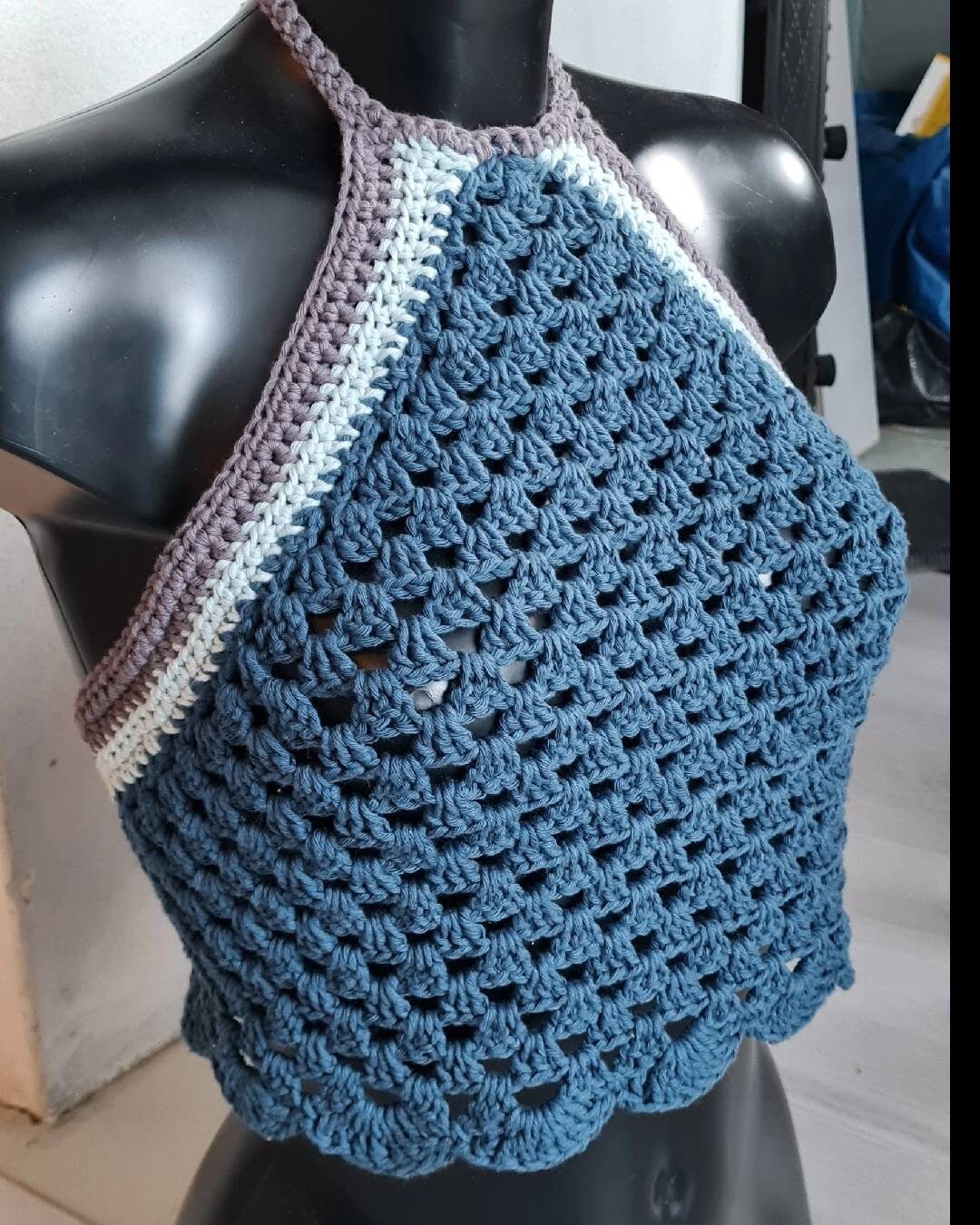 Halter Top Crop Top Crochet Etsy