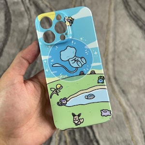 Mew Anime Manga iPhone Case for iPhone 15 14 13 12 11 Pro Max Mini XR XS 7 8 Plus Samsung S21 S22 S23 S24 Ultra A23 Google Pixel 7 8 9